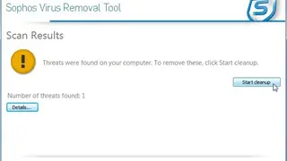 Sophos Virus Removal Tool screenshot
