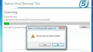 Sophos Virus Removal Tool screenshot