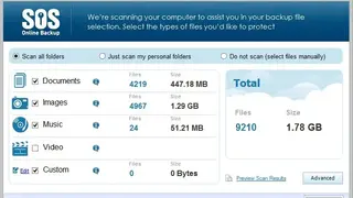 SOS Online Backup screenshot