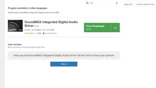 SoundMAX Integrated Digital Audio screenshot