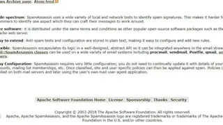 SpamAssassin screenshot