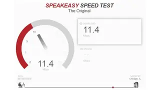 Speakeasy Speed Test screenshot