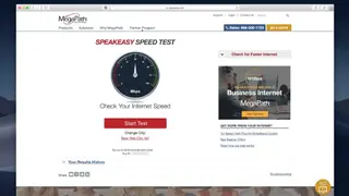 Speakeasy Speed Test screenshot