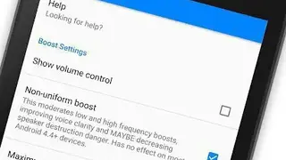 Speaker Boost screenshot