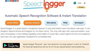 Speechlogger screenshot