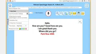 Speechlogger screenshot