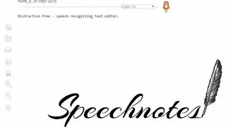 Speechnotes screenshot