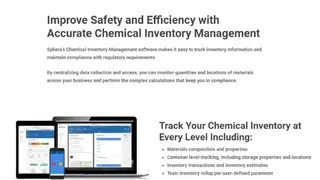 Sphera Chemical Inventory Management screenshot