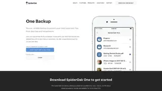 SpiderOak One Backup screenshot