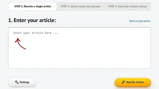 Spin Rewriter screenshot