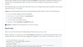 Spleeter screenshot