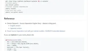 Spleeter screenshot