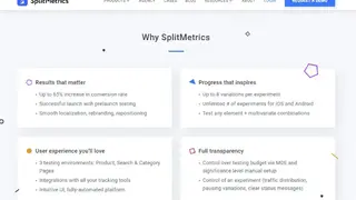 SplitMetrics screenshot