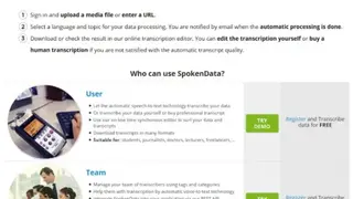 SpokenData screenshot