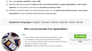 SpokenData screenshot