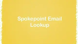 Spokepoint Email Lookup screenshot