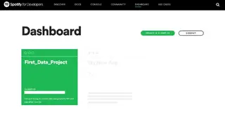 Spotify API screenshot
