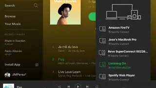 Spotify API screenshot