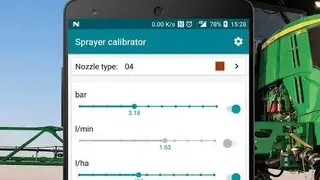 Sprayer calibrator screenshot