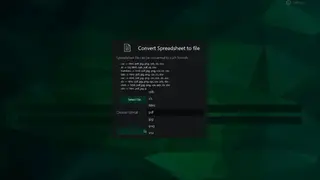 Spreadsheet Conversion Tool screenshot