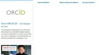 Springer Authors & Editors screenshot