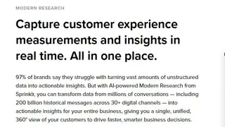 Sprinklr Modern Research screenshot