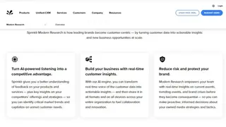 Sprinklr Modern Research screenshot