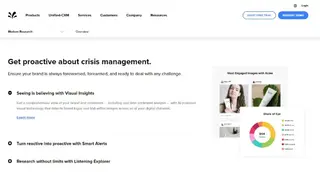 Sprinklr Modern Research screenshot