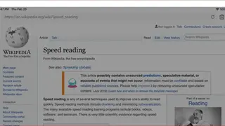 Spritz App screenshot