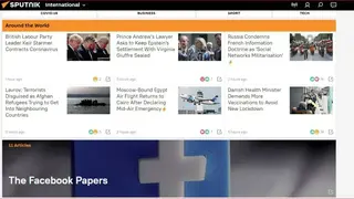 Sputnik News screenshot