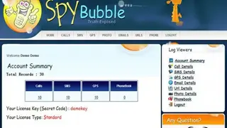 SpyBubble screenshot
