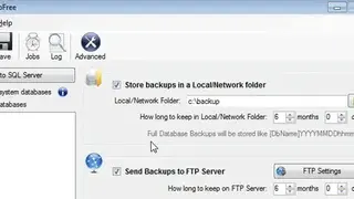SQL Backup And FTP screenshot