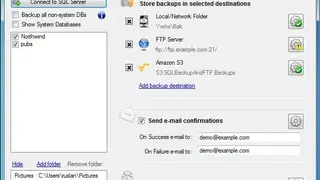 SQL Backup And FTP screenshot