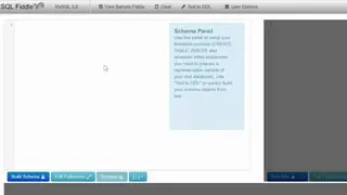 SQL Fiddle screenshot