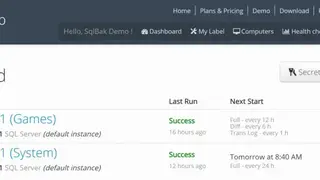 SqlBak screenshot