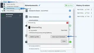 SqlBak screenshot