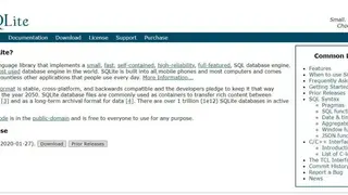 SQLite screenshot