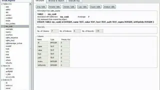 SQLite Manager screenshot