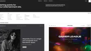 Square space screenshot