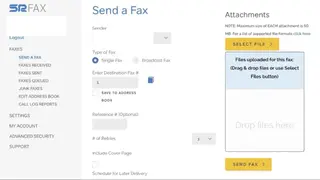 SRFAX screenshot