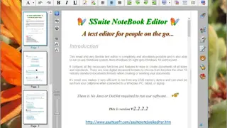 SSuite NoteBook Editor screenshot
