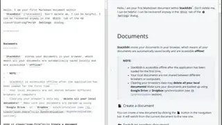 StackEdit screenshot