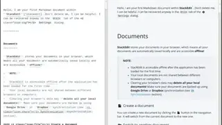 StackEdit screenshot