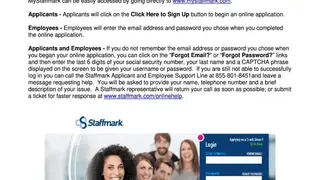 Staffmark screenshot