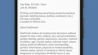 Staffmark screenshot