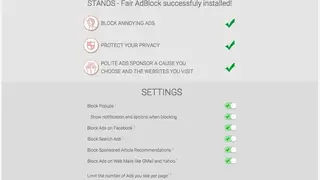 Stands Fair AdBlocker screenshot