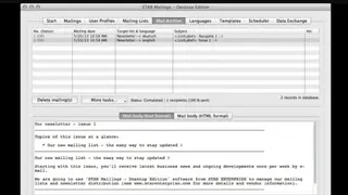 STAR Desktop Mailings screenshot