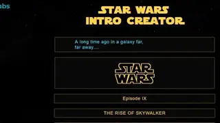 Star Wars Intro Creator screenshot