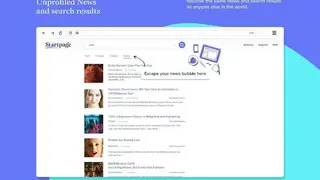 Startpage screenshot