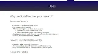 StatsDirect screenshot